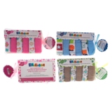6 Débarbouillettes douces pour bébé (Styles et couleurs assortis) - 1