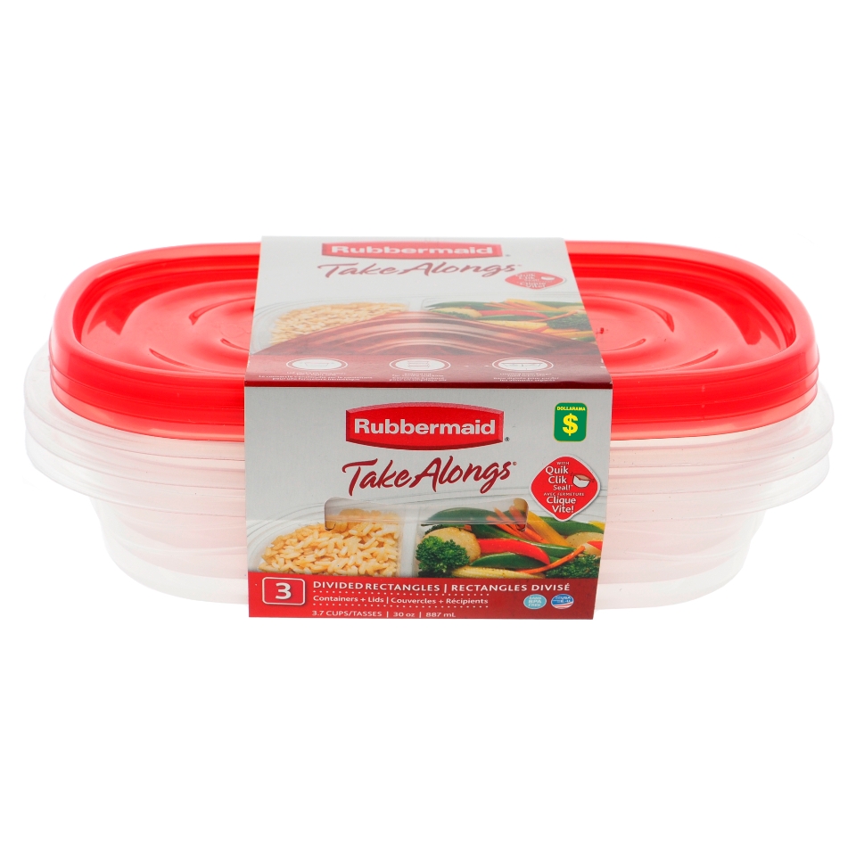 Divided Food Container 3PK