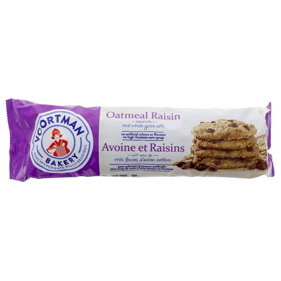 Voortman Oatmeal Raisin Cookies Roll Pack