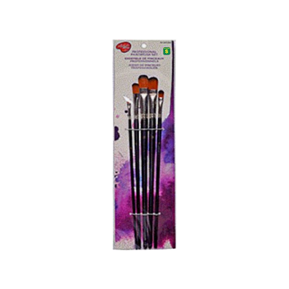Paquet de 5 pinceaux assortis