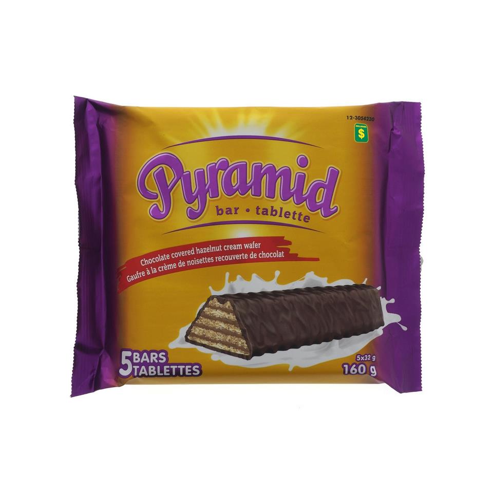 Paq. de 5 barres au chocolat Pyramid