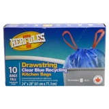 Clear Blue Recycling Kitchen Bags 10PK - 0