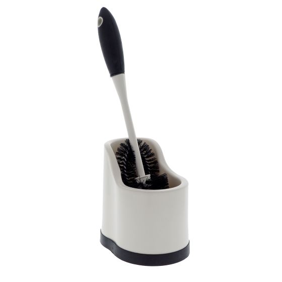 Toilet Bowl Brush with Rim Scrubber (Assorted Colours)