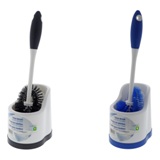 Brosse à cuvette avec brosse pour rebord (Couleurs assorties) - 1