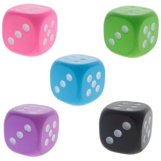 Giant Foam Dice (Assorted Colours)