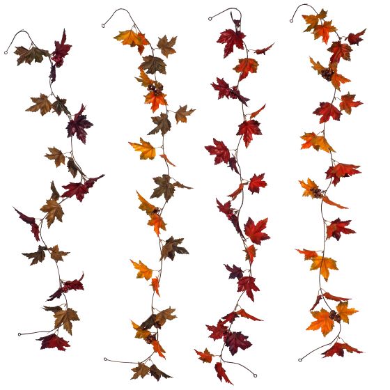 Maple and Oak Leaves Garlands