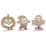Ensemble à peinturer sur bois en design d'Halloween - 2