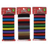 Hair Elastics 50PK (Assorted Colours) - 1