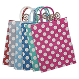 2Pk Large Kraft Paper Bags with Handles (Assorted Colours) - 3
