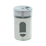 Salière et poivrière avec fenêtre en verre (Couleurs assorties) - 2
