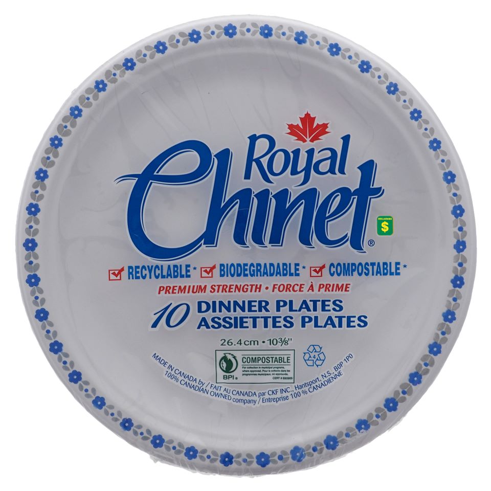 10Pk Disposable Dinner Plates
