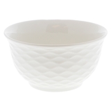 Floral Embossed White Bowl (Assorted Designs)