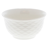 Floral Embossed White Bowl (Assorted Designs) - 1