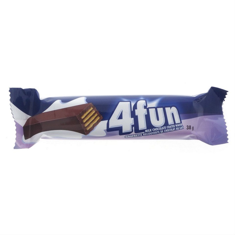 Gaufrette recouverte de chocolat au lait