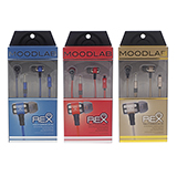 Stereo Earbuds with Microphone and Flat Cable (Assorted colours) - 3