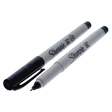Black Ultra Fine Point Permanent Markers 2PK