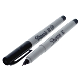 Black Ultra Fine Point Permanent Markers 2PK - 1