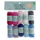 Paq. de 9 mini fils en cotton et acrylique - 1