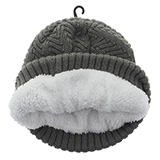 Tuque tricotée avec doublure en sherpa pour femmes - 3