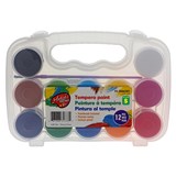 Paq. de 12 peintures tempera dans un contenant - 0