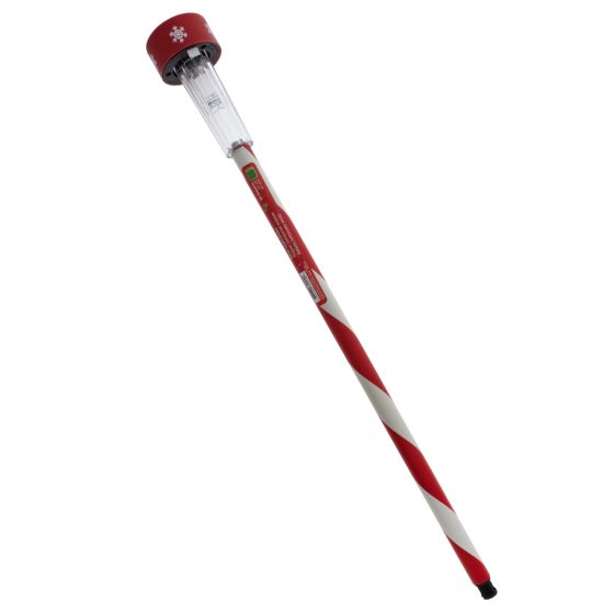 24" Christmas Solar Snow Light Stake