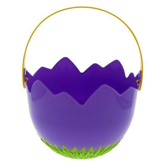 Easter Cracked Egg Shaped Plastic Pail