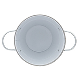 White Galvanized Bucket with Handles - 2