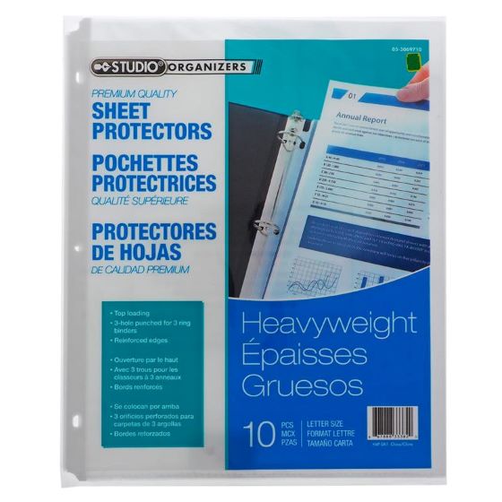 10Pk Letter Size Protection Sheet