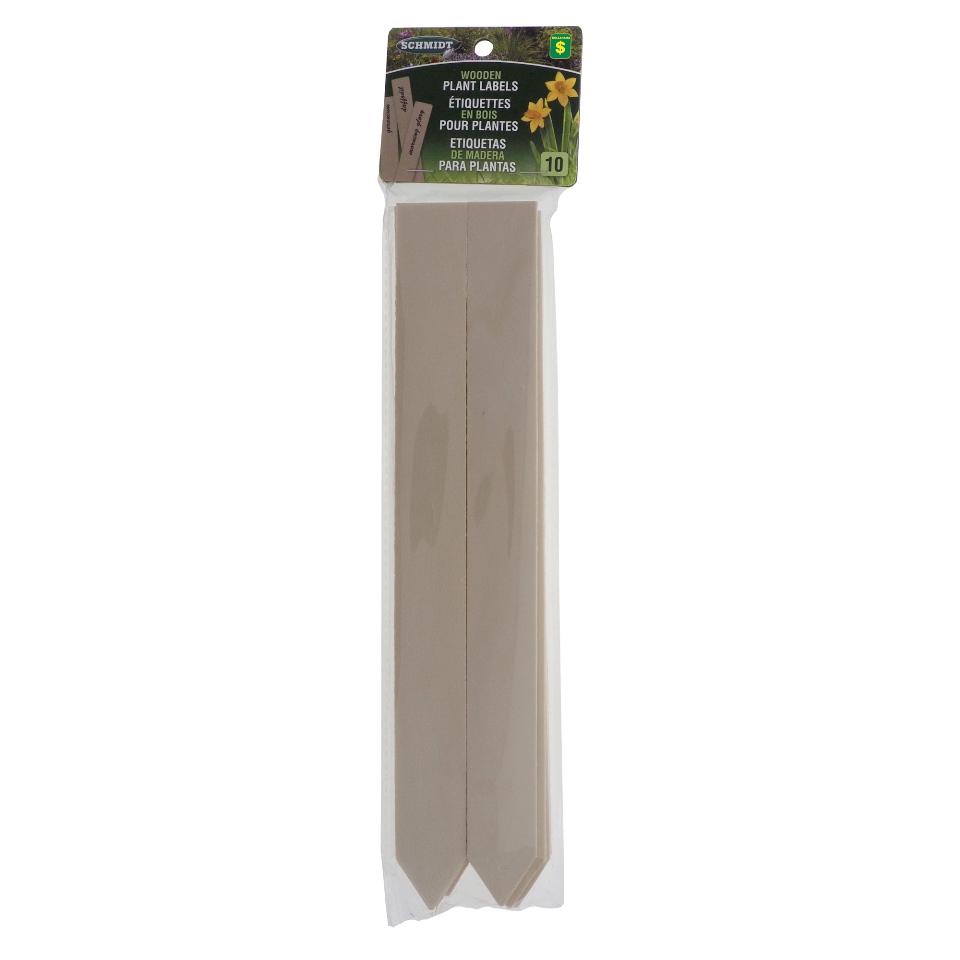 Paq. de 10 étiquettes en bois