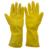 1 Pair Natural Rubber Dish Gloves, Medium - 1