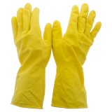 1 Pair Natural Rubber Dish Gloves, Medium - 2