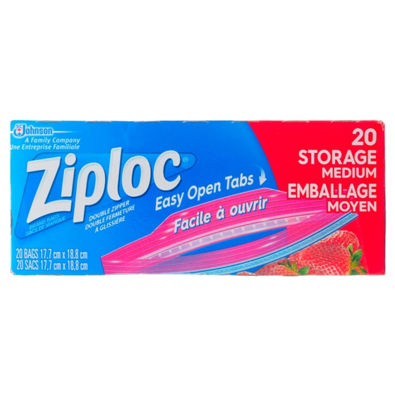 20 Ziploc Medium Storage Bags