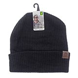 Tuque en tricot avec manchette pour hommes - 1