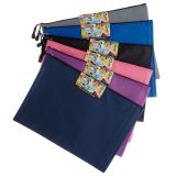 Portfolio à motifs hexagonaux avec fermeture éclair - Couleurs assorties - 2