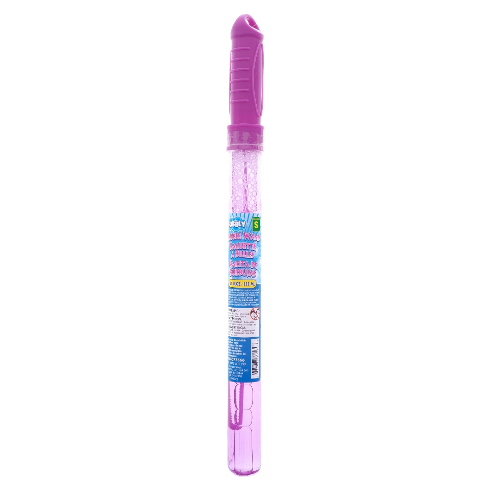 Long bubble bottle with wand