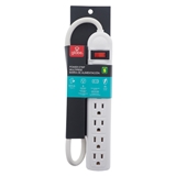6 Outlet Power Bar with Surge Protection - 0