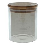 Glass storage jar with Bamboo lid