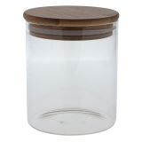 Bocal en verre avec couvercle en bambou - 2