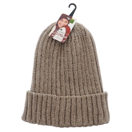 Ladies Chenille Rib Hat with Cuff