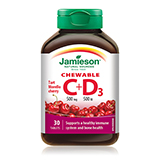Chewable Cherry Flavour Vitamin C + D3 - 0