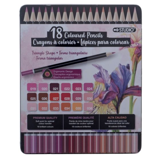 Étui avec crayons à colorier
