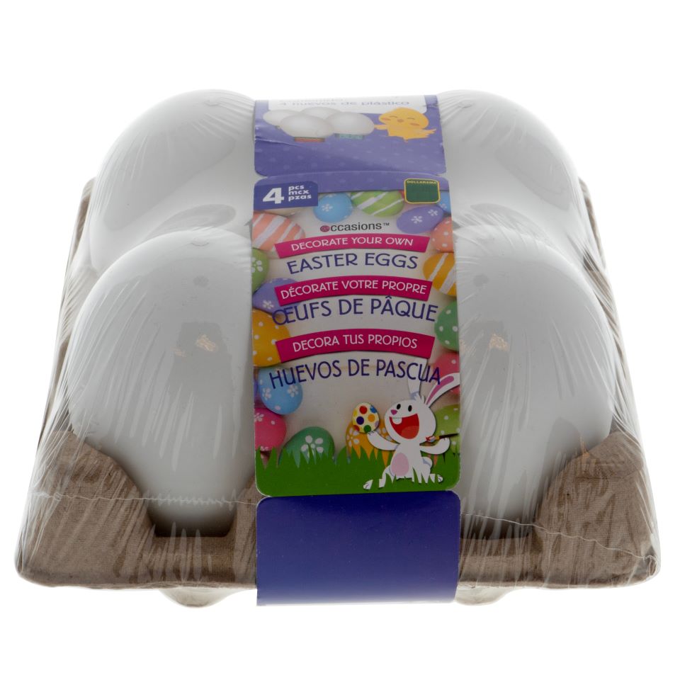 4pk Paint Your Own Plastic Egg