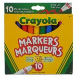 10PK Crayola Classic Broad Line Markers - 0