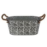 Oval Shape Flower Pot with Jude Handles - 0