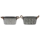 Oval Shape Flower Pot with Jude Handles - 1