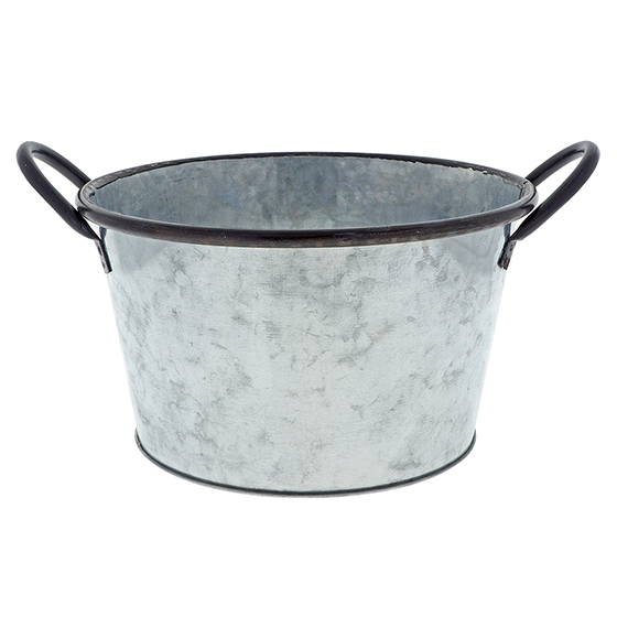 Medium Galvanized Bucket with Handles