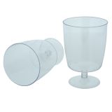 Paq. de 10 verres à vin en plastique - 1