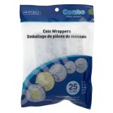 Paq. de 25 rouleaux pour pièces de monnaie - 0