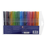 24Pk Fibre Tip Colouring Markers