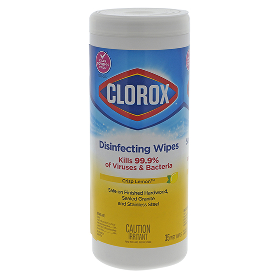 Clorox disinfecting wipes - Crisp Lemon